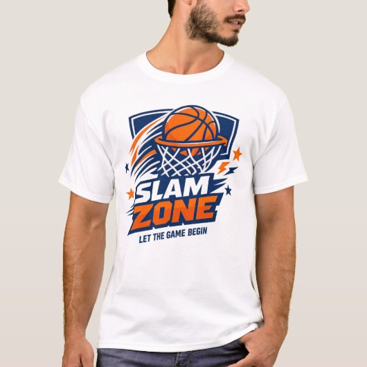 バスケットボールのスラムゾーン Tシャツ (正面)