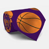 バスケットボールのタイ(デザイン15)の~ ネクタイ (ロール)