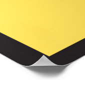 バスケットボールのダークイエロースポーツが大好きな女の子 ポスター (角)