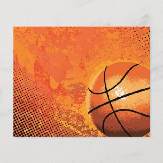 バスケットボールのチームプレーヤートーナメントコートスポーツ チラシ (正面)