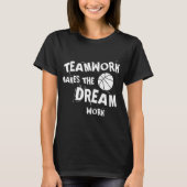 バスケットボールのチームワーク Tシャツ (正面)