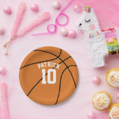 バスケットボールのテーマのパーティー ペーパープレート (パーティー)