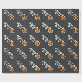 バスケットボールのテーマの包装紙 ラッピングペーパー (フラット)