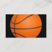 バスケットボールのテーマ 名刺 (裏面)