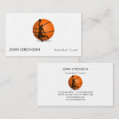 バスケットボールのトレーナーのコーチのモダンな署名の紫外線マット 名刺 (正面/裏面)