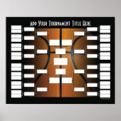 バスケットボールのトーナメントブラケット ポスター (正面)