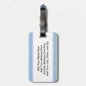 バスケットボールのナットのTシャツおよびギフト ラゲッジタグ (裏面縦)