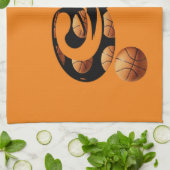 バスケットボールのナンバー3、 キッチンタオル (折り畳み)