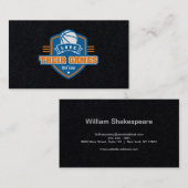 バスケットボールのニューヨーク・ニックスジャージー色 名刺 (正面/裏面)