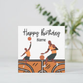 バスケットボールのハッピーバースデーをプレイヤーと一緒にプレイ カード (スタンド正面)