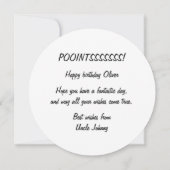 バスケットボールのハッピーバースデーカード カード (裏面)