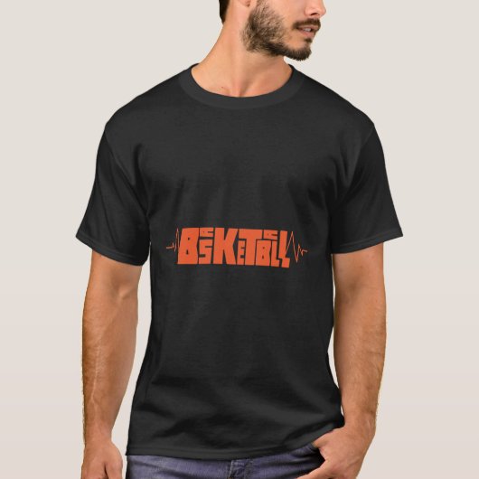 バスケットボールのハートビート(2) Tシャツ (正面)