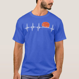 バスケットボールのハートビート Tシャツ