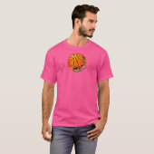 バスケットボールのハートビート Tシャツ (正面フル)