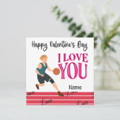 バスケットボールのバレンタインデーを愛Cとプレーヤーから カード (スタンド正面)
