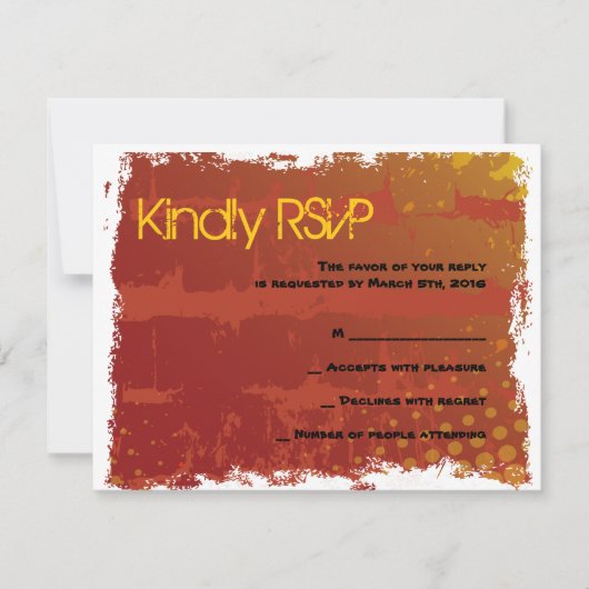 バスケットボールのバーの(ユダヤ教の)バル・ミツバーの応答カード 出欠カード (正面)