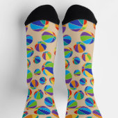 バスケットボールのパタカラフルーン ソックス (上部)
