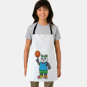 バスケットボールのパンダ エプロン (インサイチュ)