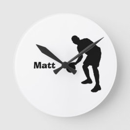 バスケットボールのパーソナライズな時計 ラウンド壁時計