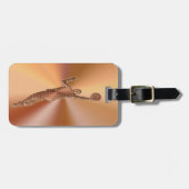 バスケットボールのパーソナライズな荷物は男性へに付けます ラゲッジタグ (正面横)