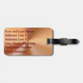 バスケットボールのパーソナライズな荷物は男性へに付けます ラゲッジタグ (裏面横)