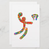 バスケットボールのファン (正面/裏面)