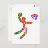 バスケットボールのファン ポストカード (正面/裏面)
