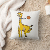 バスケットボールのフープでキリン クッション (ブランケット)