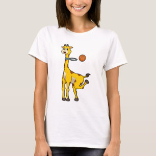 バスケットボールのフープでキリン Tシャツ