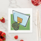 バスケットボールのフープスポーツのバックボード及びネット スタンダードランチョンナプキン (インサイチュ)