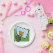 バスケットボールのフープスポーツのバックボード及びネット ペーパープレート (パーティー)