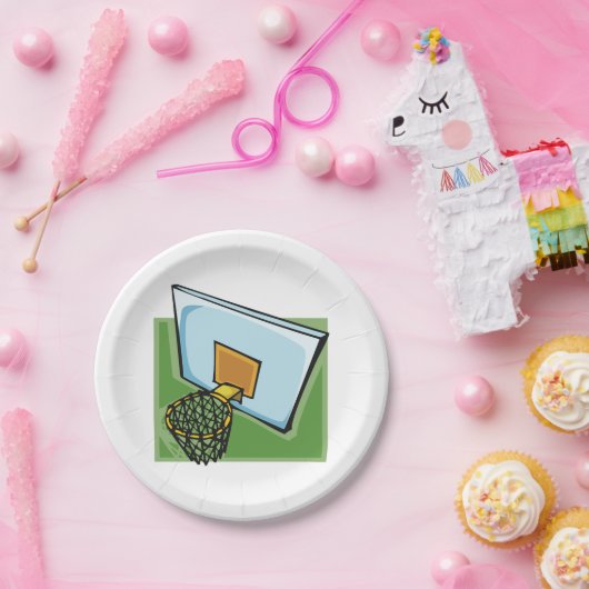 バスケットボールのフープスポーツのバックボード及びネット ペーパープレート (パーティー)