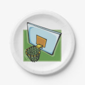 バスケットボールのフープスポーツのバックボード及びネット ペーパープレート (正面)