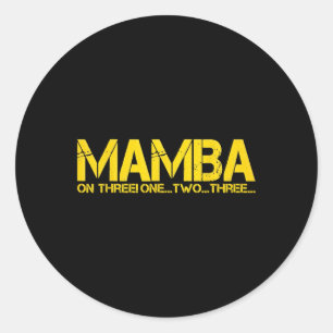 バスケットボールのフープチャンピオンMAMBA ON 3モチベーション ラウンドシール