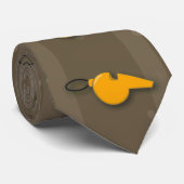 バスケットボールのホイッスル模様 ネクタイ (ロール)