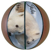 バスケットボールのホッキョクグマ バスケットボール (縦)