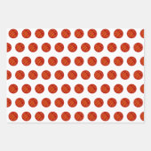 バスケットボールのボールパターンスポーツ ラッピングペーパーシート (正面)