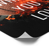 バスケットボールのポスター好きなことをする ポスター (角)