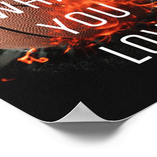 バスケットボールのポスター好きなことをする ポスター (角)