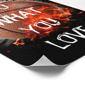 バスケットボールのポスター好きなことをする ポスター (角)