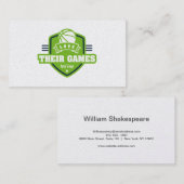 バスケットボールのミネソタ・ティンバーウルブズジャージー色 名刺 (正面/裏面)