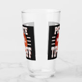 バスケットボールのユーモアの先端まで丁寧な タンブラーグラス (左)