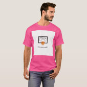 バスケットボールのユーモア Tシャツ (正面フル)