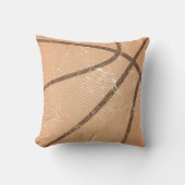 バスケットボールのヴィンテージ クッション (正面)