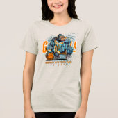 バスケットボールの主力 | レディース トライブレンドＴシャツ (正面)
