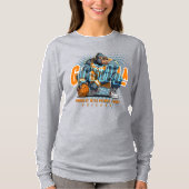 バスケットボールの主力 | 女性長袖 Tシャツ (正面)