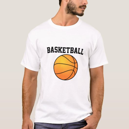 バスケットボールの人のTシャツ Tシャツ (正面)