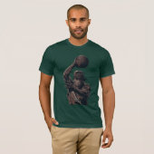 バスケットボールの仮面Tシャツ Tシャツ (正面フル)