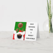 バスケットボールの休日の挨拶状 シーズンカード (正面)