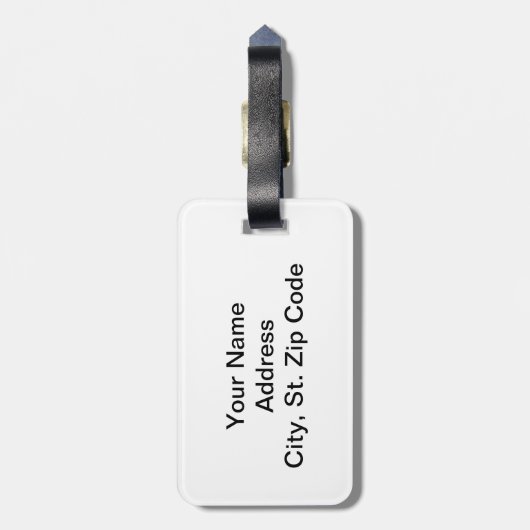 バスケットボールの個人設赤と白定 ラゲッジタグ (裏面縦)